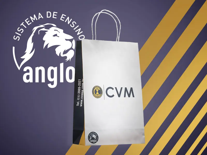 Foto de Sacolas de Papel Personalizadas Simples 2