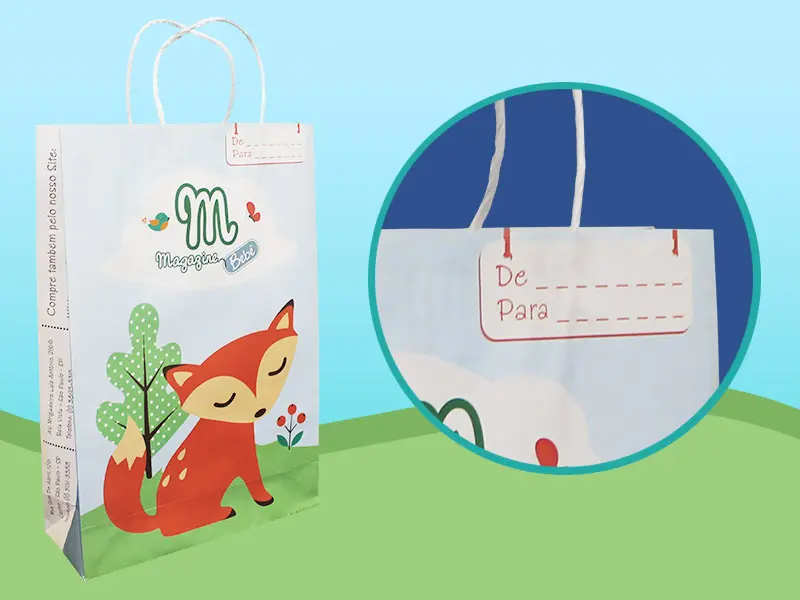 Foto de Sacolas de Papel Personalizadas Simples 6